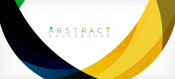 Color circle shapes, minimal geometric background. Trendy dynamic composition. Vector Illustration For Wallpaper, Banner, Background, Landing Page — Vettoriale Stock