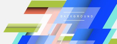 Vektör arkaplanı. Gölge efektli soyut örtüşen renk çizgileri tasarımı. Duvar kağıdı afişi için resim arkaplanı veya iniş sayfası