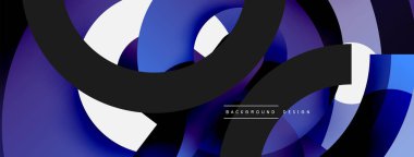 Soyut arkaplanı çember içine al. Duvar kağıdı afişi arkaplan kartı veya iniş sayfası için vektör illüstrasyonu