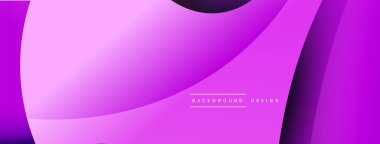 Yaratıcı geometrik duvar kağıdı. Asgari soyut arkaplan. Duvar kağıdı arkaplanı veya iniş sayfası için daire ve dalga kompozisyon vektör çizimi