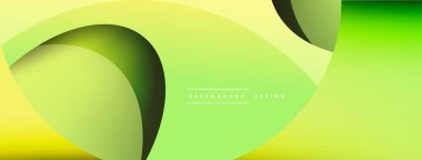 Yaratıcı geometrik duvar kağıdı. Asgari soyut arkaplan. Duvar kağıdı arkaplanı veya iniş sayfası için daire ve dalga kompozisyon vektör çizimi