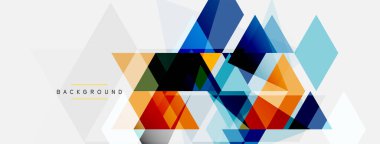 Renkli üçgen bileşimi, geometrik soyut arkaplan. Tekno veya iş konsepti, duvar kağıdı, afiş, arkaplan, iniş sayfası deseni