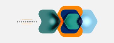 Beyaz arka planda renkli ok şekilleri. Minimum geometrik soyut arkaplan. Duvar kağıdı afişi veya iniş sayfası için vektör illüstrasyonu