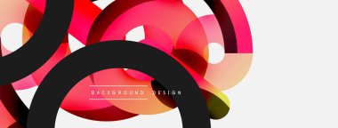 Soyut arkaplanı çember içine al. Duvar kağıdı afişi arkaplan kartı veya iniş sayfası için vektör illüstrasyonu