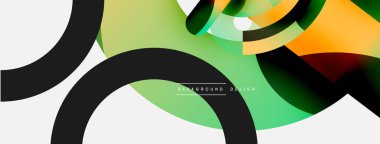 Soyut arkaplanı çember içine al. Duvar kağıdı afişi arkaplan kartı veya iniş sayfası için vektör illüstrasyonu