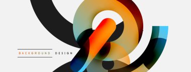 Soyut arkaplanı çember içine al. Duvar kağıdı afişi arkaplan kartı veya iniş sayfası için vektör illüstrasyonu