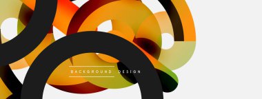 Soyut arkaplanı çember içine al. Duvar kağıdı afişi arkaplan kartı veya iniş sayfası için vektör illüstrasyonu