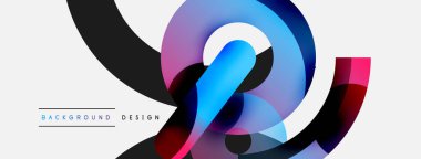 Soyut arkaplanı çember içine al. Duvar kağıdı afişi arkaplan kartı veya iniş sayfası için vektör illüstrasyonu