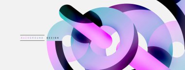 Soyut arkaplanı çember içine al. Duvar kağıdı afişi arkaplan kartı veya iniş sayfası için vektör illüstrasyonu