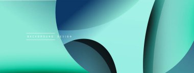 Yaratıcı geometrik duvar kağıdı. Asgari soyut arkaplan. Duvar kağıdı arkaplanı veya iniş sayfası için daire ve dalga kompozisyon vektör çizimi