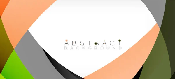 Geometric abstract background. Circle created with overlapping color shapes. Vector Illustration For Wallpaper, Banner, Background, Landing Page — Stock Vector