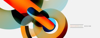 Soyut arkaplanı çember içine al. Duvar kağıdı afişi arkaplan kartı veya iniş sayfası için vektör illüstrasyonu