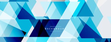 Renkli üçgen bileşimi, geometrik soyut arkaplan. Tekno veya iş konsepti, duvar kağıdı, afiş, arkaplan, iniş sayfası deseni