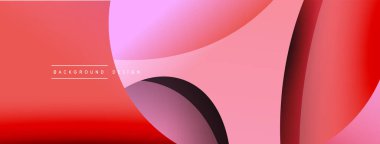 Yaratıcı geometrik duvar kağıdı. Asgari soyut arkaplan. Duvar kağıdı arkaplanı veya iniş sayfası için daire ve dalga kompozisyon vektör çizimi