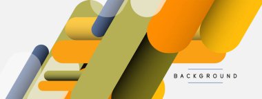 Soyut arkaplan. Yuvarlak şekiller, gri arkaplanda çizgiler. Duvar kağıdı afişi veya iniş sayfası için vektör illüstrasyonu