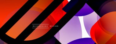 Geometrik asgari duvar kağıdı. Geometrik şekiller. Duvar kağıdı afişi veya iniş sayfası için vektör illüstrasyonu