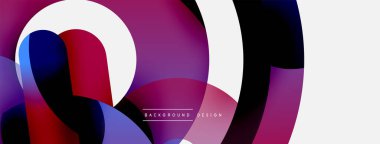 Soyut arkaplanı çember içine al. Duvar kağıdı afişi arkaplan kartı veya iniş sayfası için vektör illüstrasyonu