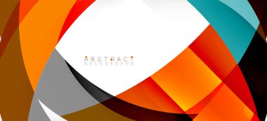Color circle shapes, minimal geometric background. Trendy dynamic composition. Vector Illustration For Wallpaper, Banner, Background, Landing Page