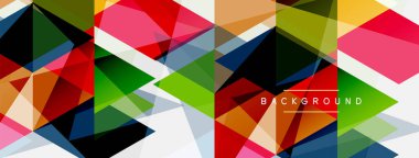 Renkli üçgen bileşimi, geometrik soyut arkaplan. Tekno veya iş konsepti, duvar kağıdı, afiş, arkaplan, iniş sayfası deseni