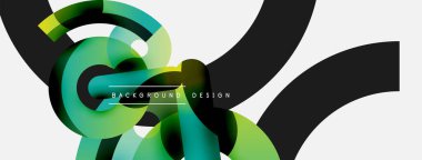 Soyut arkaplanı çember içine al. Duvar kağıdı afişi arkaplan kartı veya iniş sayfası için vektör illüstrasyonu