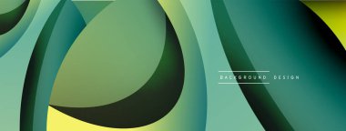 Yaratıcı geometrik duvar kağıdı. Asgari soyut arkaplan. Duvar kağıdı arkaplanı veya iniş sayfası için daire ve dalga kompozisyon vektör çizimi