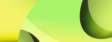 Yaratıcı geometrik duvar kağıdı. Asgari soyut arkaplan. Duvar kağıdı arkaplanı veya iniş sayfası için daire ve dalga kompozisyon vektör çizimi