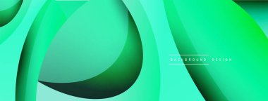 Yaratıcı geometrik duvar kağıdı. Asgari soyut arkaplan. Duvar kağıdı arkaplanı veya iniş sayfası için daire ve dalga kompozisyon vektör çizimi