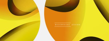 Yaratıcı geometrik duvar kağıdı. Asgari soyut arkaplan. Duvar kağıdı arkaplanı veya iniş sayfası için daire ve dalga kompozisyon vektör çizimi