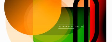 Yaratıcı geometrik duvar kağıdı. Asgari çember üçgen ve kare çizgi soyut arkaplan. Duvar kağıdı afişi veya iniş sayfası için vektör illüstrasyonu