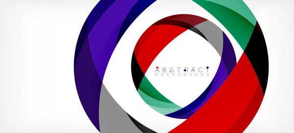 Color circle shapes, minimal geometric background. Trendy dynamic composition. Vector Illustration For Wallpaper, Banner, Background, Landing Page — Διανυσματικό Αρχείο