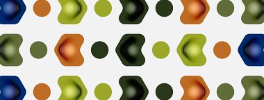 Beyaz arka planda renkli ok şekilleri. Minimum geometrik soyut arkaplan. Duvar kağıdı afişi veya iniş sayfası için vektör illüstrasyonu