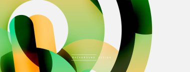 Soyut arkaplanı çember içine al. Duvar kağıdı afişi arkaplan kartı veya iniş sayfası için vektör illüstrasyonu