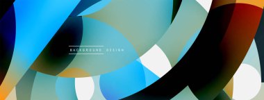 Soyut arkaplanı çember içine al. Duvar kağıdı afişi arkaplan kartı veya iniş sayfası için vektör illüstrasyonu