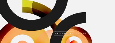 Soyut arkaplanı çember içine al. Duvar kağıdı afişi arkaplan kartı veya iniş sayfası için vektör illüstrasyonu