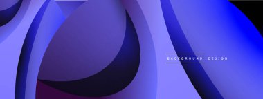 Yaratıcı geometrik duvar kağıdı. Asgari soyut arkaplan. Duvar kağıdı arkaplanı veya iniş sayfası için daire ve dalga kompozisyon vektör çizimi