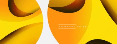 Yaratıcı geometrik duvar kağıdı. Asgari soyut arkaplan. Duvar kağıdı arkaplanı veya iniş sayfası için daire ve dalga kompozisyon vektör çizimi