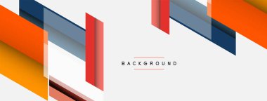 Vektör arkaplanı. Gölge efektli soyut örtüşen renk çizgileri tasarımı. Duvar kağıdı afişi için resim arkaplanı veya iniş sayfası