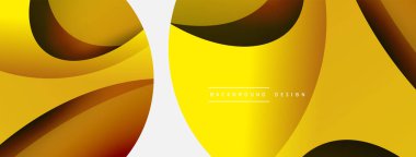 Yaratıcı geometrik duvar kağıdı. Asgari soyut arkaplan. Duvar kağıdı arkaplanı veya iniş sayfası için daire ve dalga kompozisyon vektör çizimi