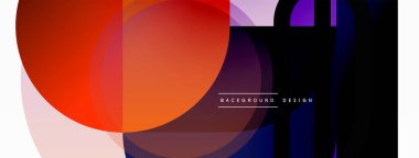 Yaratıcı geometrik duvar kağıdı. Asgari çember üçgen ve kare çizgi soyut arkaplan. Duvar kağıdı afişi veya iniş sayfası için vektör illüstrasyonu