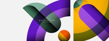 Moda şekilleri, renk minimal tasarım bileşimi, duvar kağıdı afişi veya iniş sayfası için çizgiler ve gölgeler