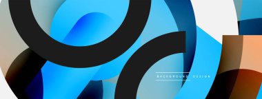 Soyut arkaplanı çember içine al. Duvar kağıdı afişi arkaplan kartı veya iniş sayfası için vektör illüstrasyonu