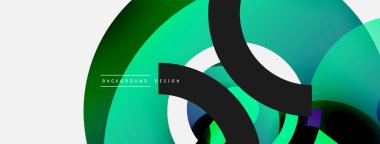 Soyut arkaplanı çember içine al. Duvar kağıdı afişi arkaplan kartı veya iniş sayfası için vektör illüstrasyonu