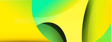 Yaratıcı geometrik duvar kağıdı. Asgari soyut arkaplan. Duvar kağıdı arkaplanı veya iniş sayfası için daire ve dalga kompozisyon vektör çizimi