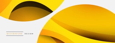 Yaratıcı geometrik duvar kağıdı. Asgari soyut arkaplan. Duvar kağıdı arkaplanı veya iniş sayfası için daire ve dalga kompozisyon vektör çizimi