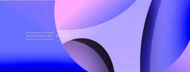 Yaratıcı geometrik duvar kağıdı. Asgari soyut arkaplan. Duvar kağıdı arkaplanı veya iniş sayfası için daire ve dalga kompozisyon vektör çizimi