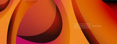 Yaratıcı geometrik duvar kağıdı. Asgari soyut arkaplan. Duvar kağıdı arkaplanı veya iniş sayfası için daire ve dalga kompozisyon vektör çizimi