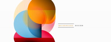 Yaratıcı geometrik duvar kağıdı. Asgari çember üçgen ve kare çizgi soyut arkaplan. Duvar kağıdı afişi veya iniş sayfası için vektör illüstrasyonu