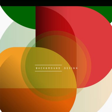 Yaratıcı geometrik duvar kağıdı. Asgari çember üçgen ve kare çizgi soyut arkaplan. Duvar kağıdı afişi veya iniş sayfası için vektör illüstrasyonu