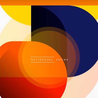 Yaratıcı geometrik duvar kağıdı. Asgari çember üçgen ve kare çizgi soyut arkaplan. Duvar kağıdı afişi veya iniş sayfası için vektör illüstrasyonu