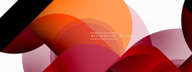 Yuvarlak üçgen çizgileri ve daireleri şekillendirir. Duvar kağıdı afişi arkaplanı veya iniş sayfası için Geometrik vektör çizimi